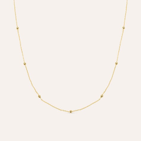 Collana Beverly in oro giallo 9 kt, forzatina 42 cm
