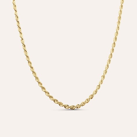 Collana catena corda Colette in oro giallo 9 kt, 42 cm