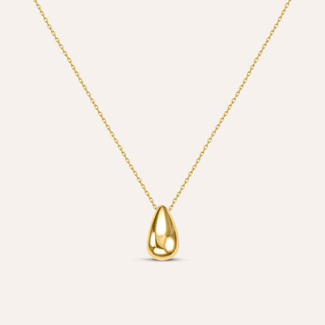 Collana goccia Isabelle in oro giallo 9 kt