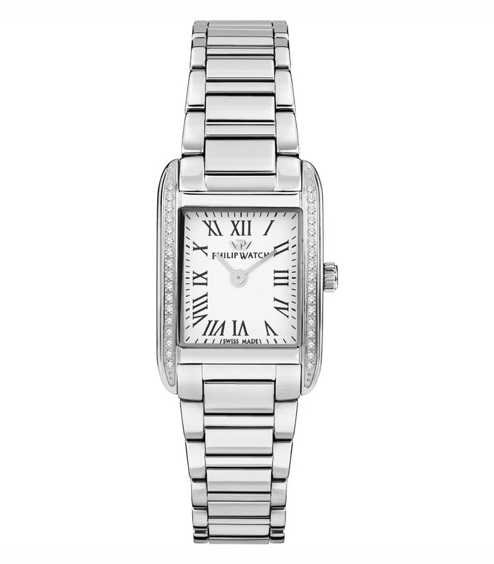 Orologio Philip Watch Museum Donna Acciaio e Diamanti 25x34 mm