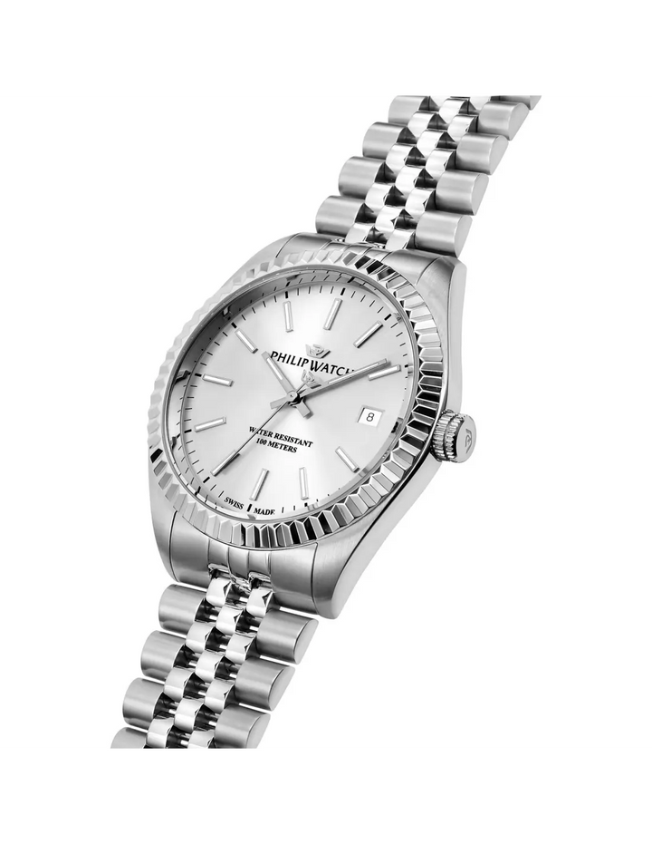 Orologio Philip Watch Caribe Urban Uomo Quarzo Bianco 39 mm