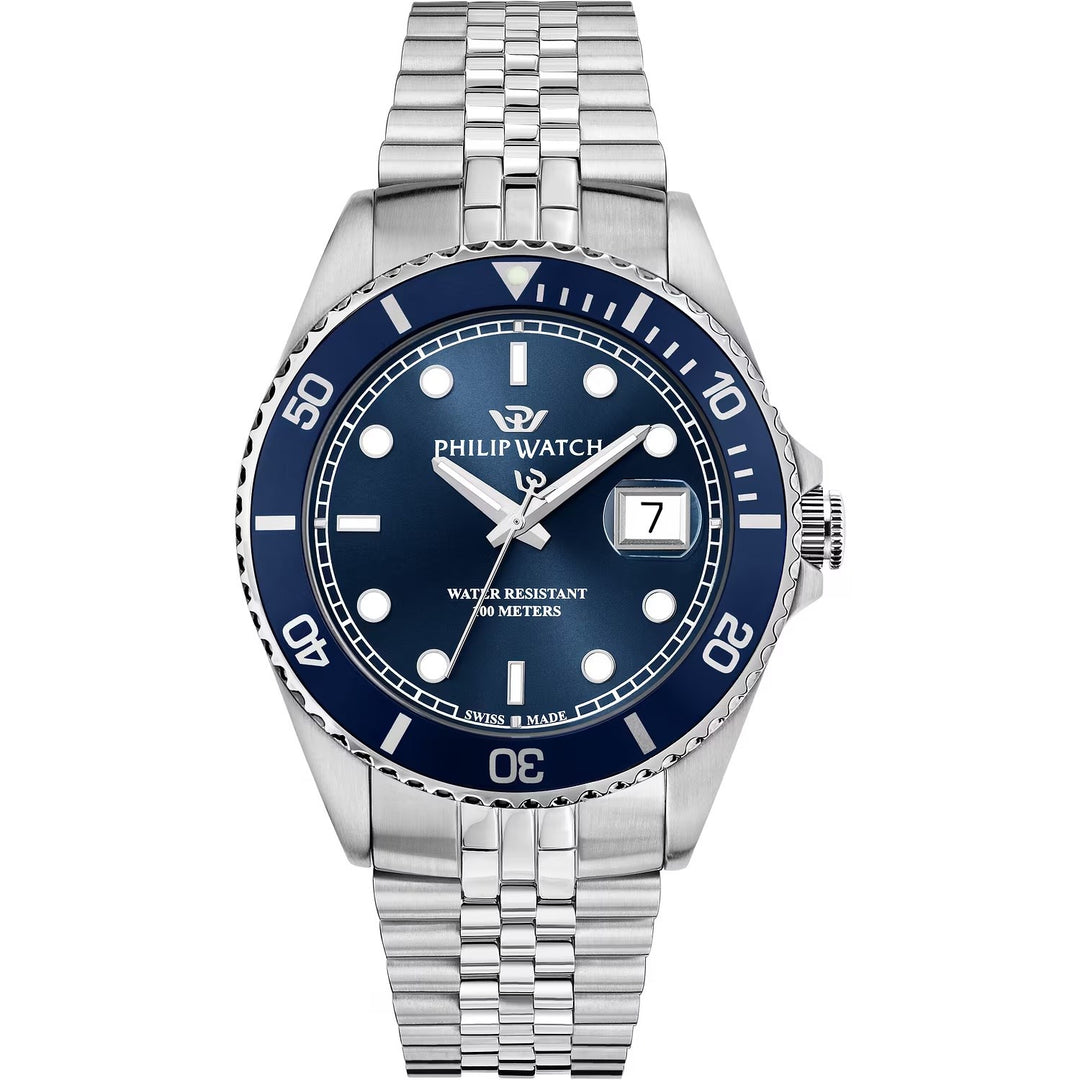 Orologio Philip Watch Caribe Sport Uomo Quarzo Blu 42 mm