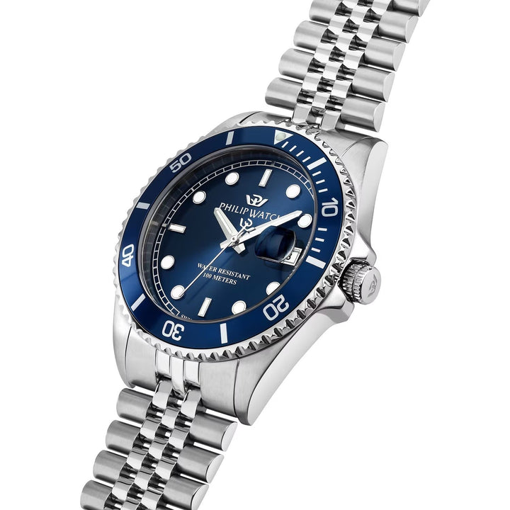 Orologio Philip Watch Caribe Sport Uomo Quarzo Blu 42 mm