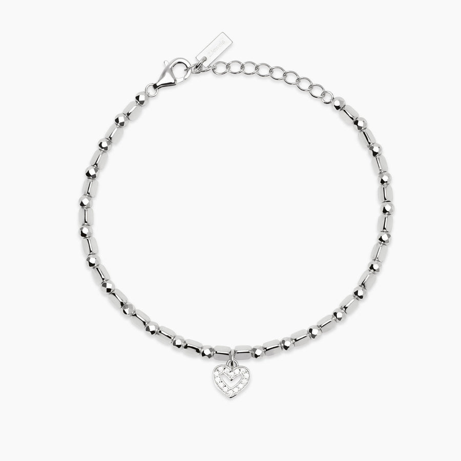 Bracciale LITTLE MIX con sfere sfaccettate e cuore in pavé