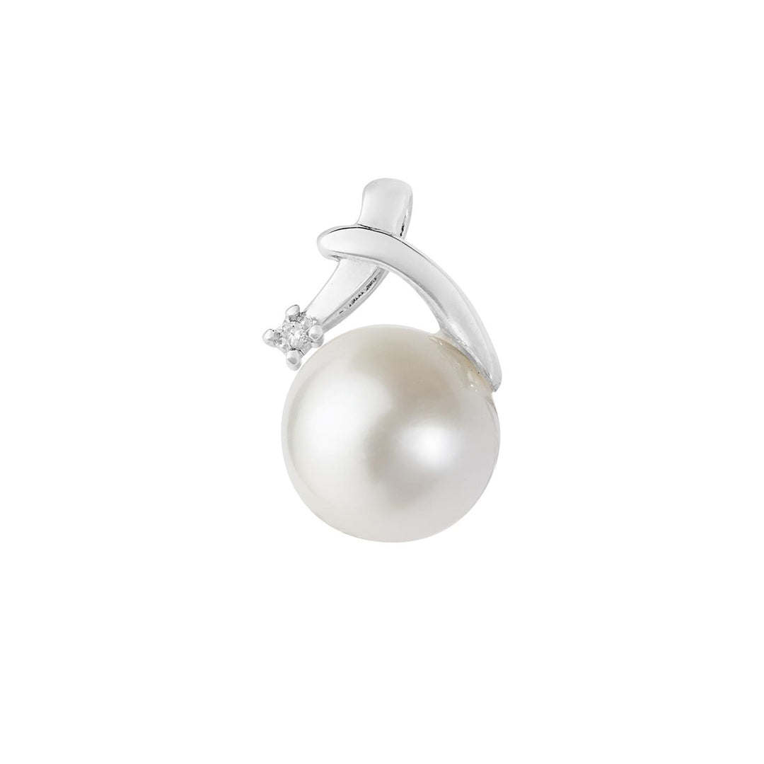 Ciondolo Comete Perle d'Amore in Oro Bianco 18 kt con Perla e Diamante