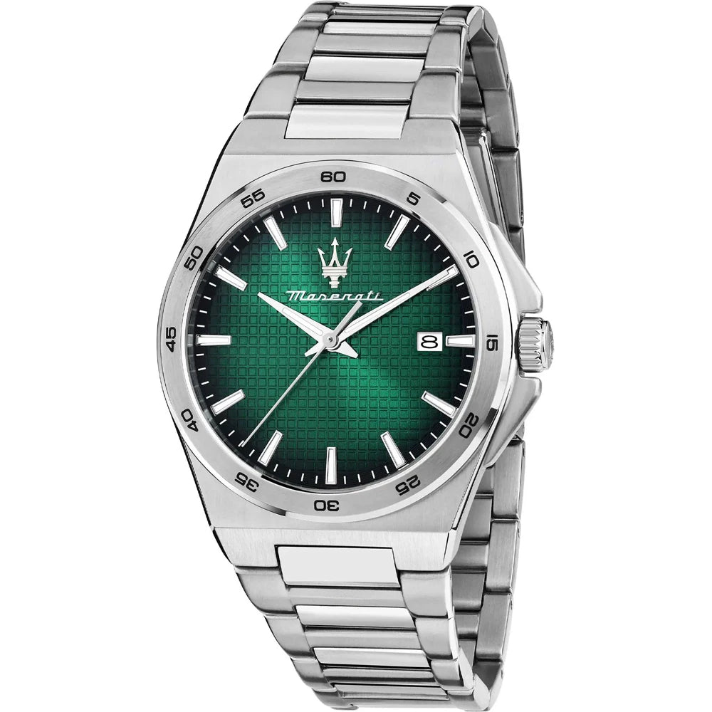 Orologio Maserati Velocità Slim Uomo in Acciaio con Quadrante Verde