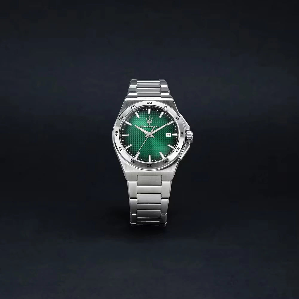 Orologio Maserati Velocità Slim Uomo in Acciaio con Quadrante Verde