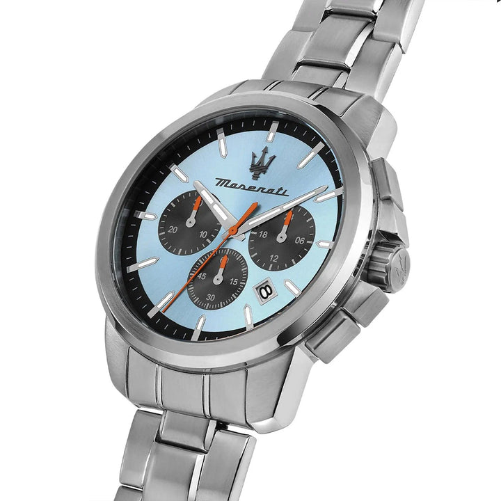 Orologio Maserati Successo Cronografo Azzurro con Bracciale Iconic  Special Box