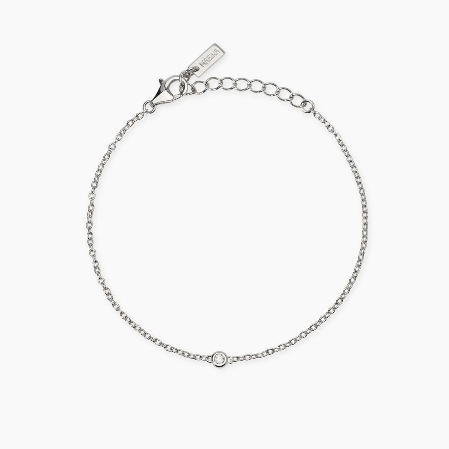 Bracciale MY DIAMOND con punto luce in diamante lab-grown 0,09 ct