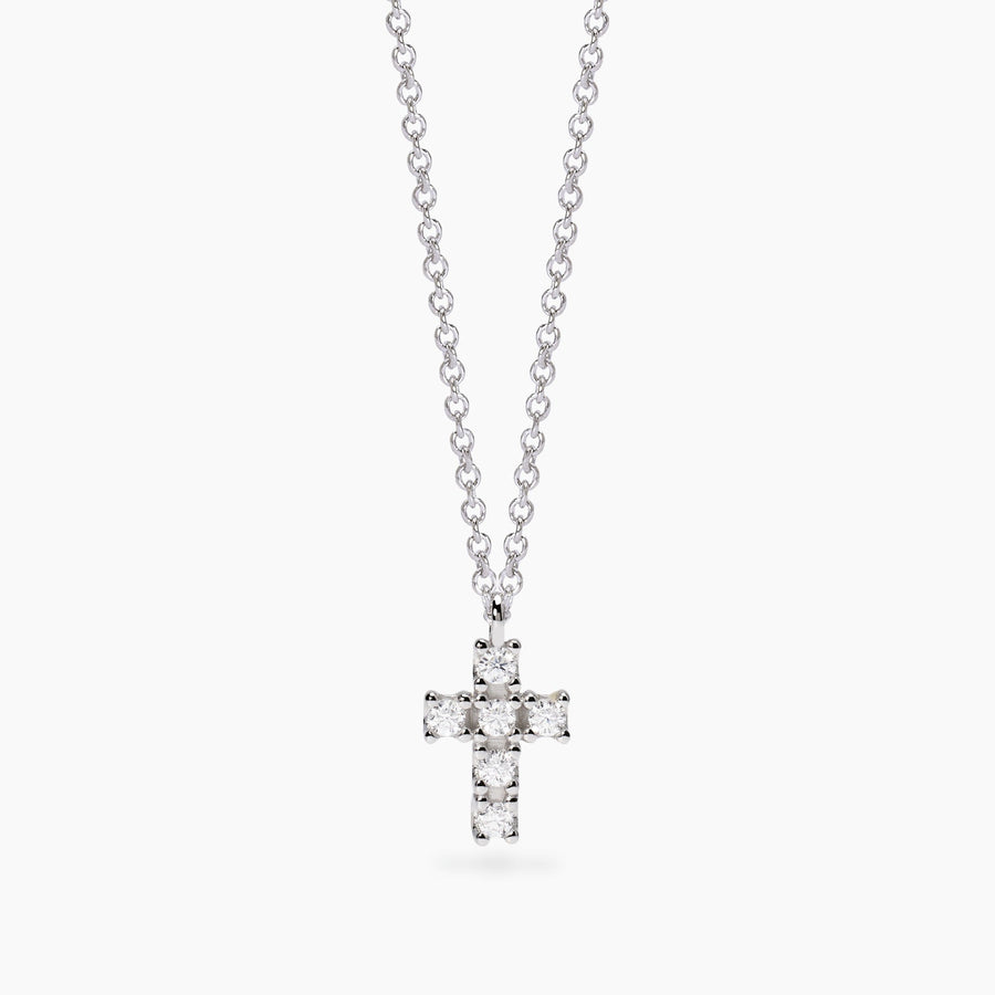 Girocollo MY DIAMOND con croce di diamanti lab-grown