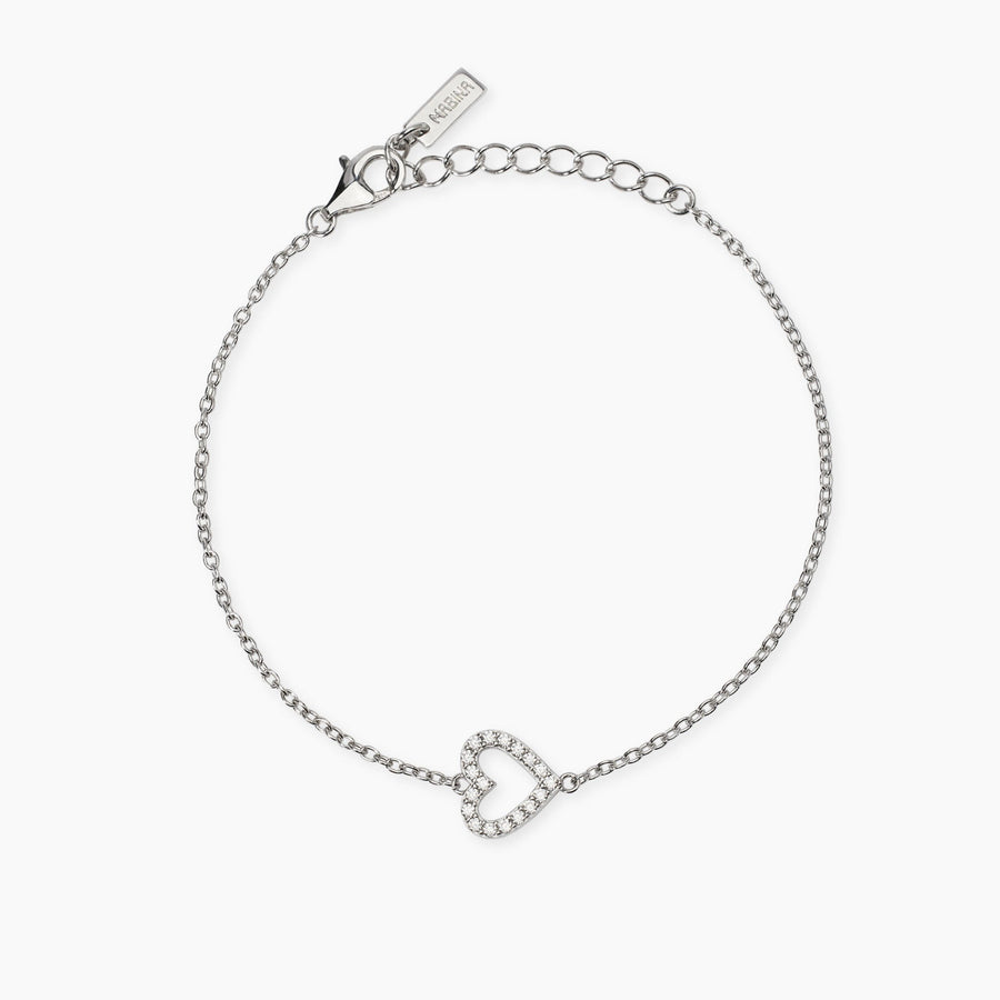 Bracciale MY DIAMOND con cuore di diamanti lab-grown
