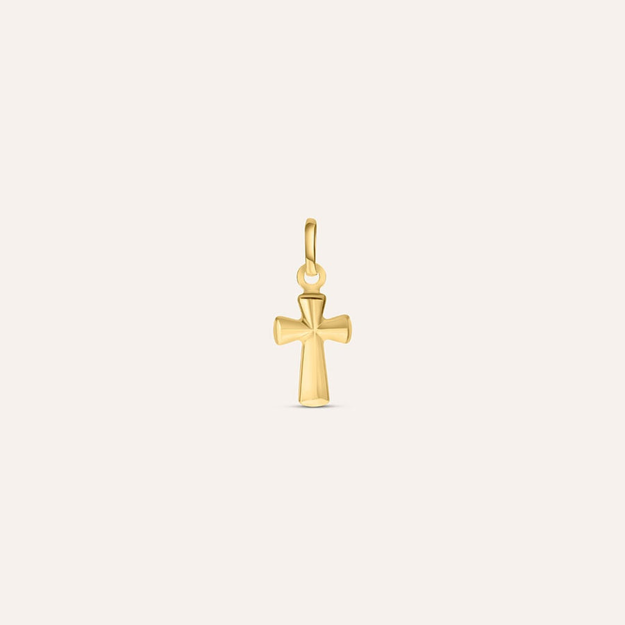 Pendente croce Holy in oro giallo 9 kt, classico