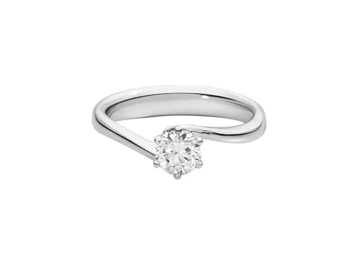 Anello Recarlo Anniversary Solitario in Oro Bianco con Diamante 0,23 ct
