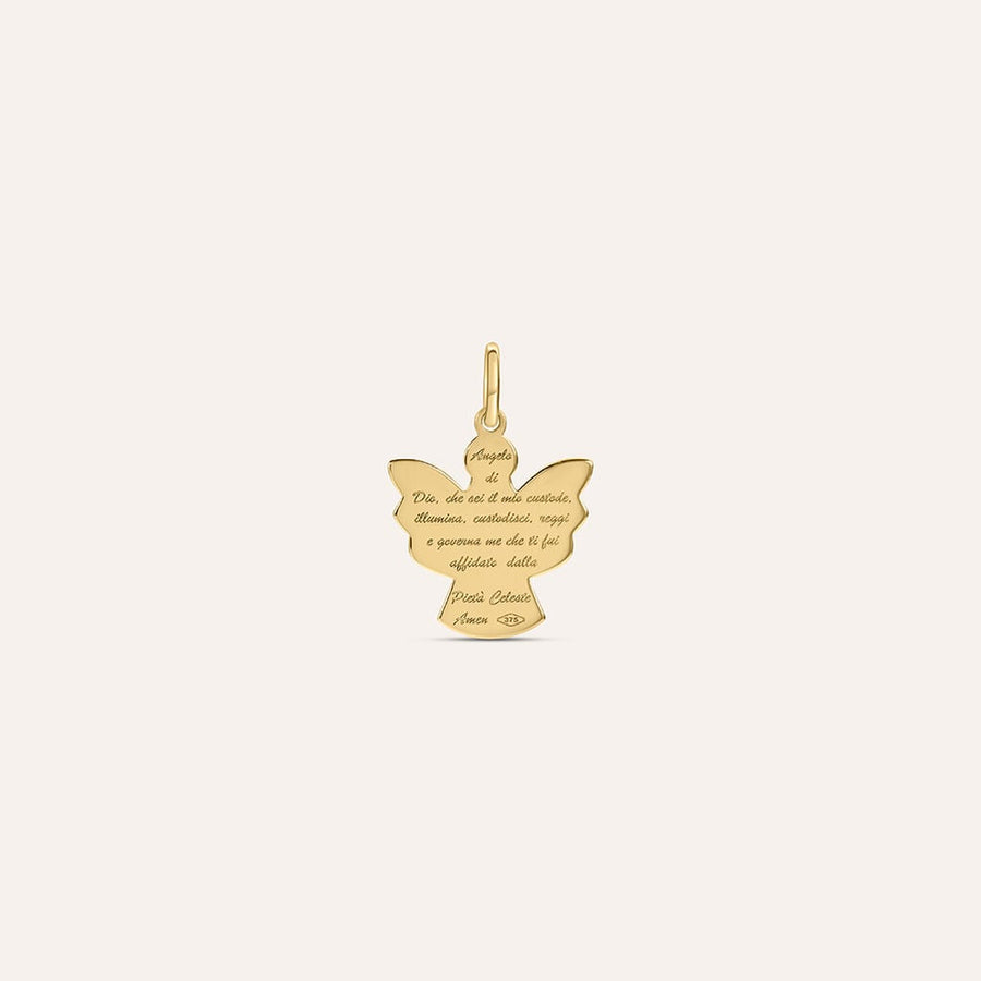 Pendente angelo Holy in oro giallo 9 kt, 1,4 cm