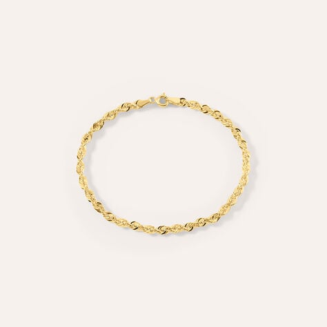 Bracciale catena corda Colette in oro giallo 9 kt, 18 cm