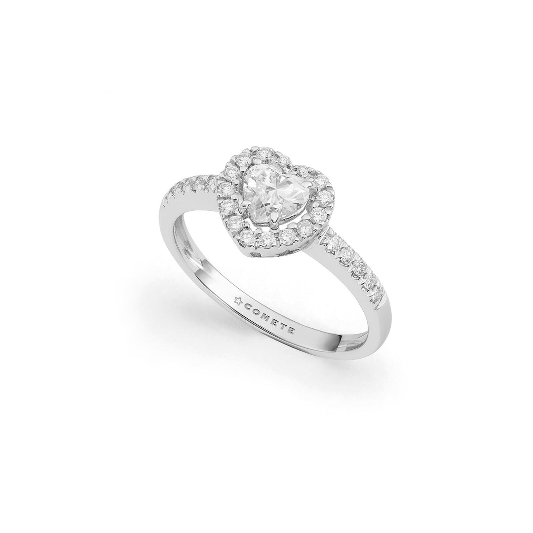 Anello in Oro bianco 750. Diamanti bianchi P.Ct. 63 Colore G Purezza VS