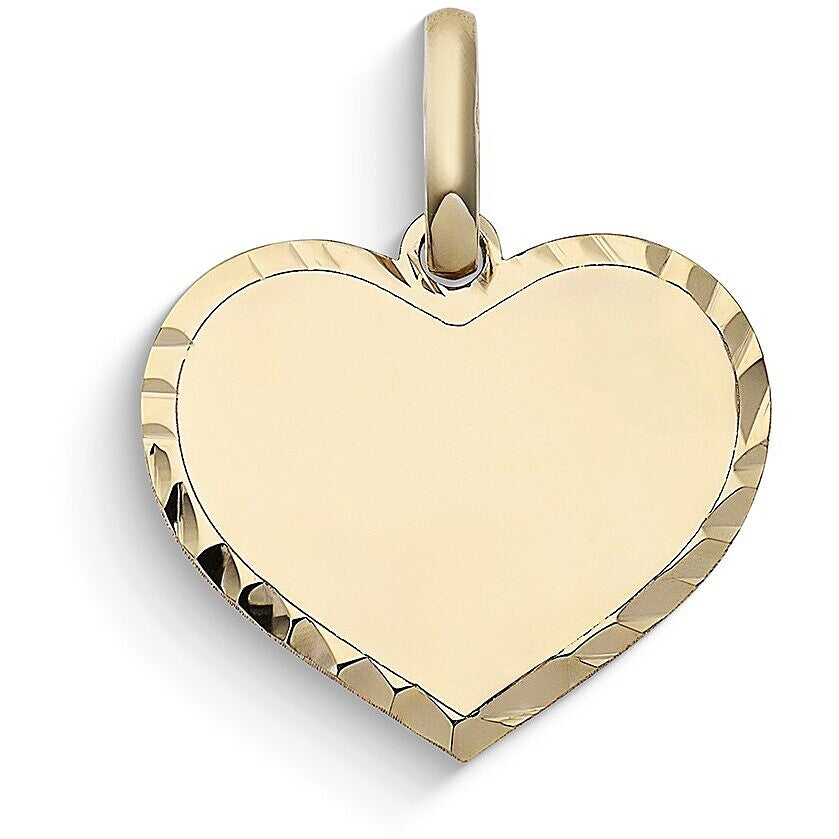 Ciondolo a Cuore Stella Bag Personalizzabile in Oro Giallo 9 kt