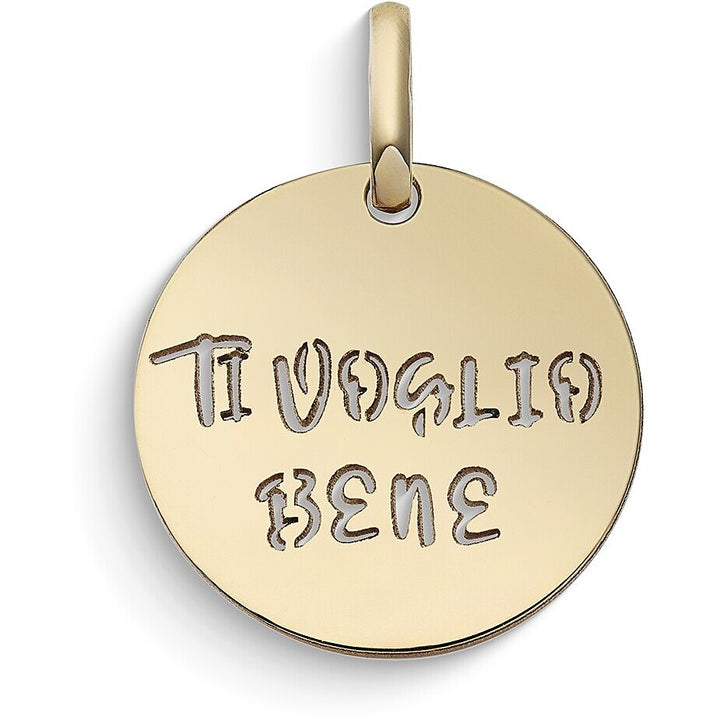 Ciondolo Stella Bag Ti Voglio Bene in Oro Giallo 9 kt