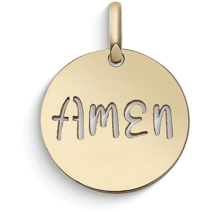 Ciondolo Stella Bag Amen in Oro Giallo 9 kt