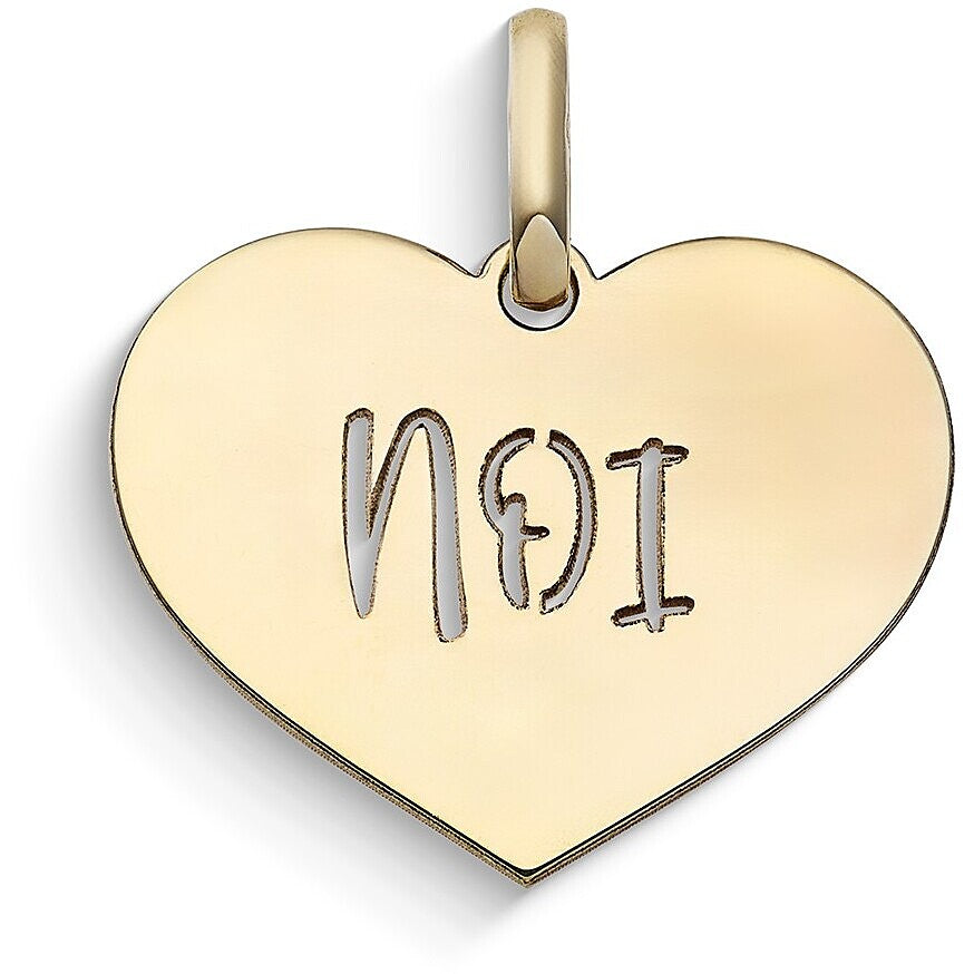 Ciondolo a Cuore Stella Bag Noi in Oro Giallo 9 kt