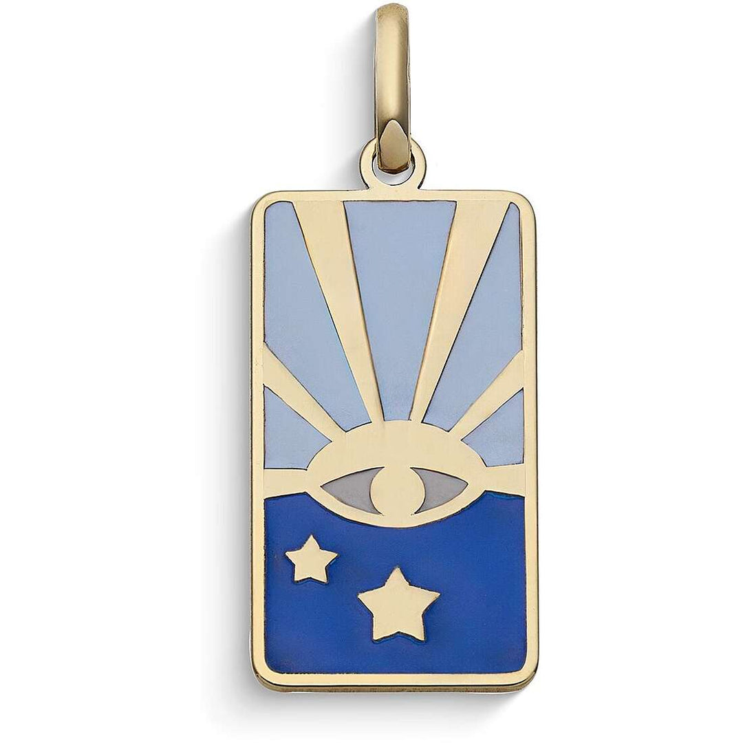 Charm Comete Stella Bag Consapevolezza in Oro Giallo 9 kt e Smalti