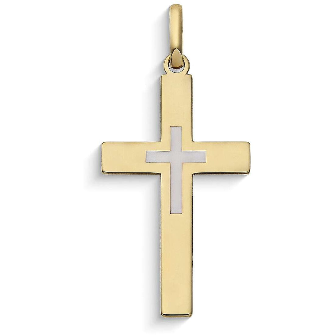 Charm Comete Stella Bag Croce La Mia Devozione in Oro Giallo 9 kt