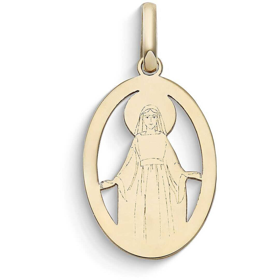 Ciondolo Comete Stella Bag La Mia Benedizione in Oro Giallo 9 kt con Madonna