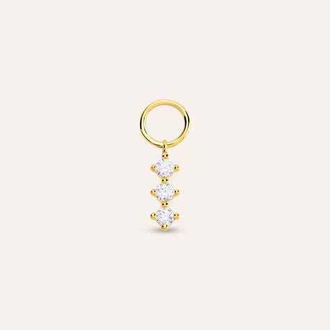 Charm trilogy Toujours in oro giallo 9 kt con zirconi