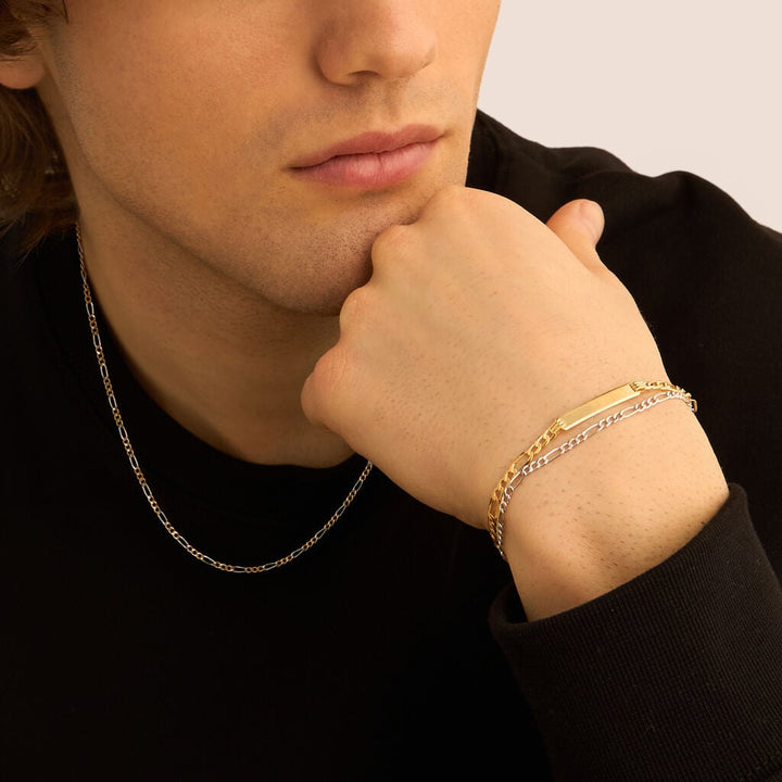 Bracciale catena alternata L&