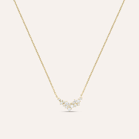 Collana Golden Dream placcata oro giallo con zirconi