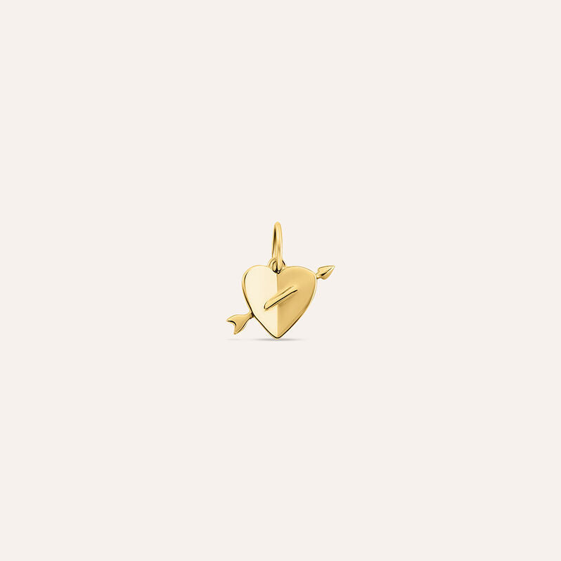 Pendente cuore Love Beats in argento dorato