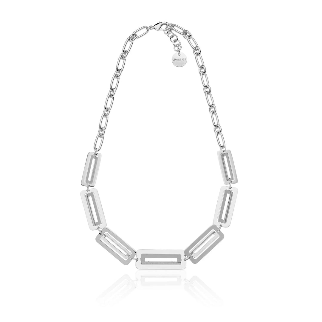 Collana da donna in bronzo rodiato - Dinamica