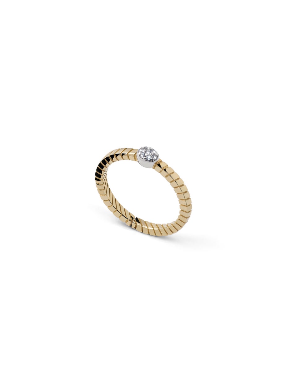 Anello Luce in argento e zirconi