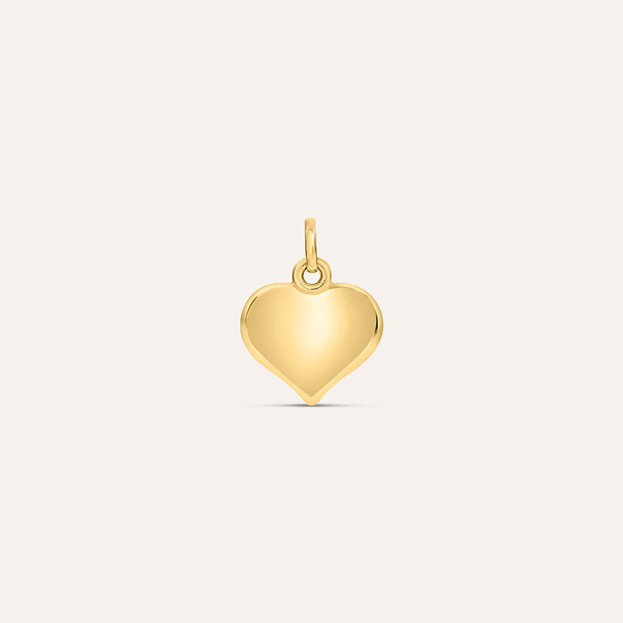 Pendente cuore Poème in oro giallo 9 kt, 1,2 cm