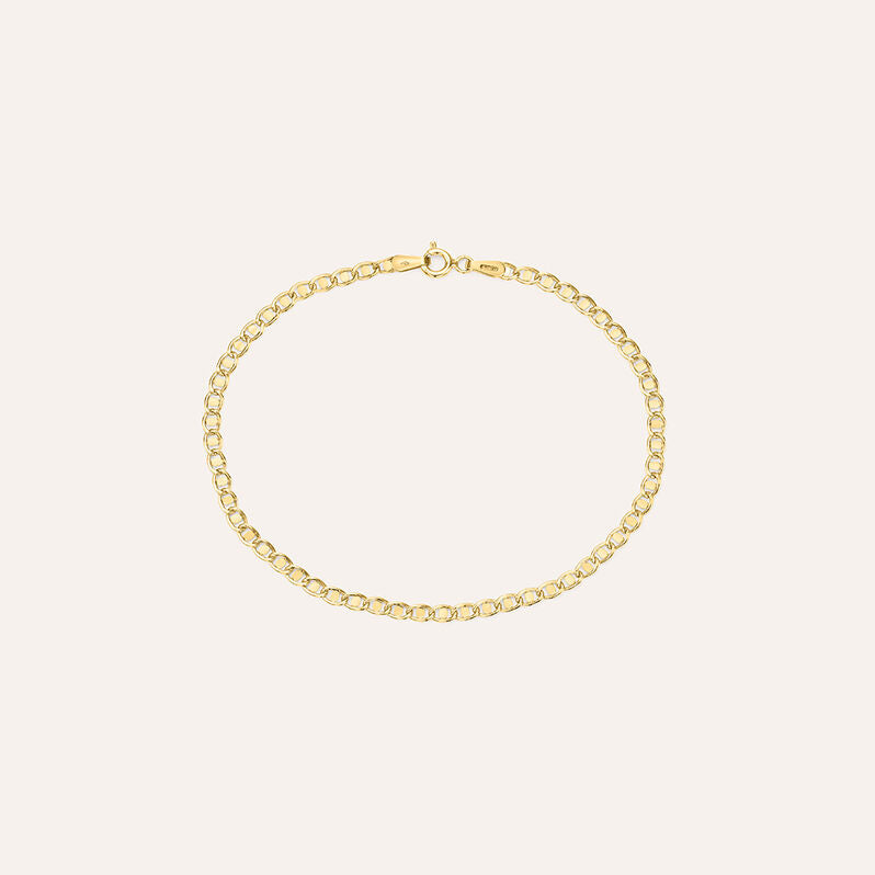 Bracciale traversino Colette in oro giallo 9 kt, 18 cm
