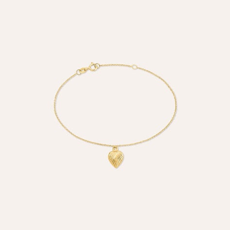 Bracciale cuore Beverly in oro giallo 9 kt