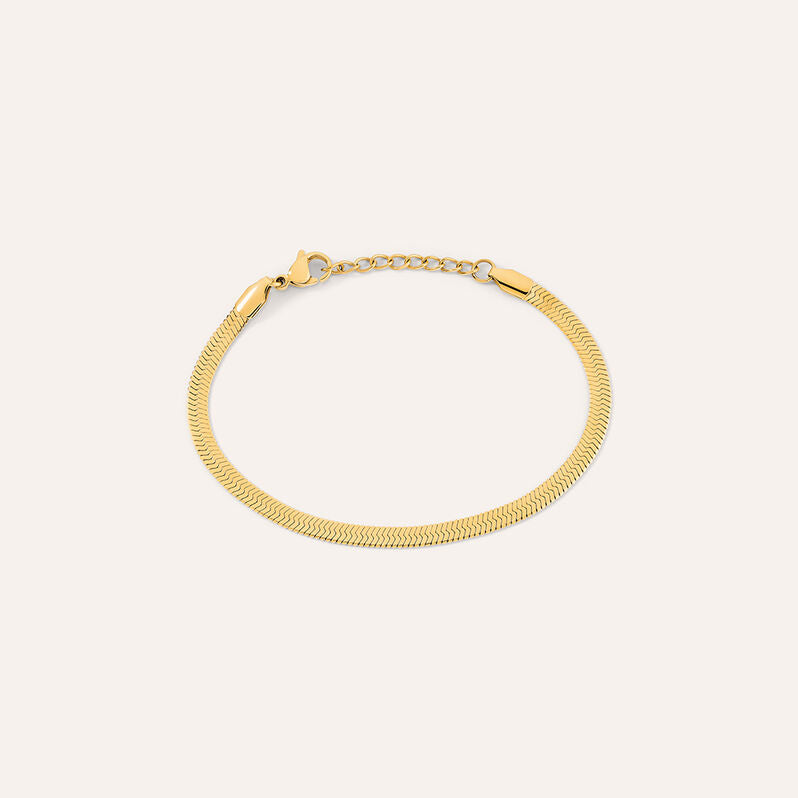 Bracciale flex Radiance in acciaio dorato