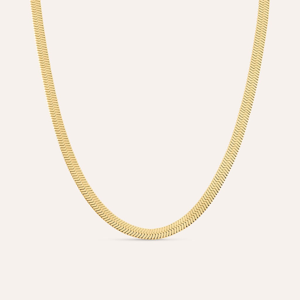 Collana flex Radiance in acciaio dorato, 4 mm