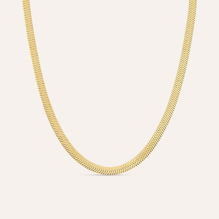 Collana flex Radiance in acciaio dorato, 4 mm