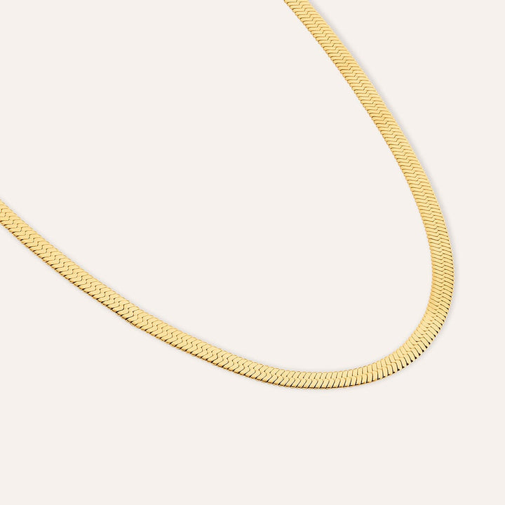 Collana flex Radiance in acciaio dorato, 4 mm