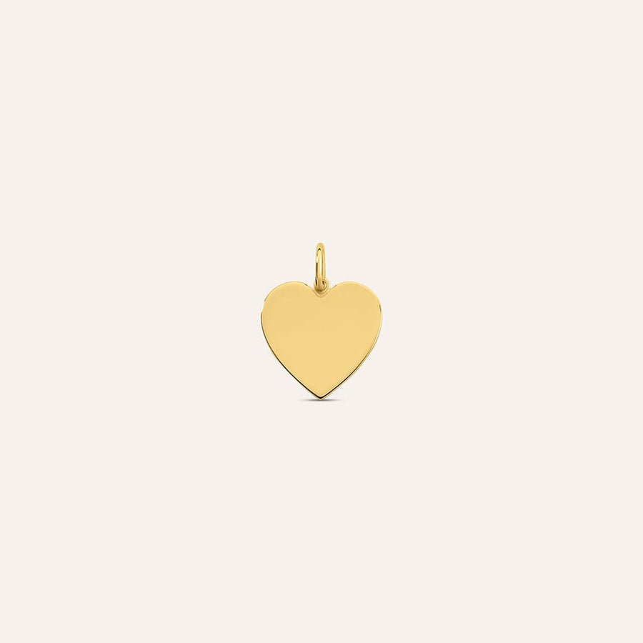 Pendente cuore Love Beats in argento dorato, 1,5 cm