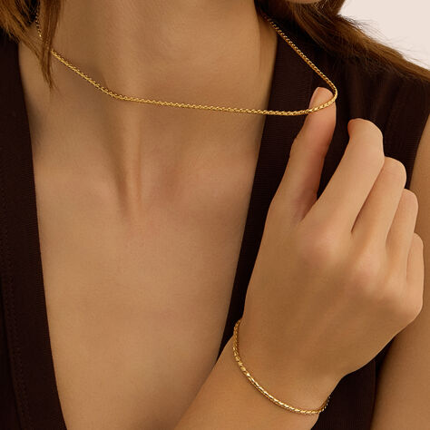 Catena Silver Collection in argento dorato, 45 cm