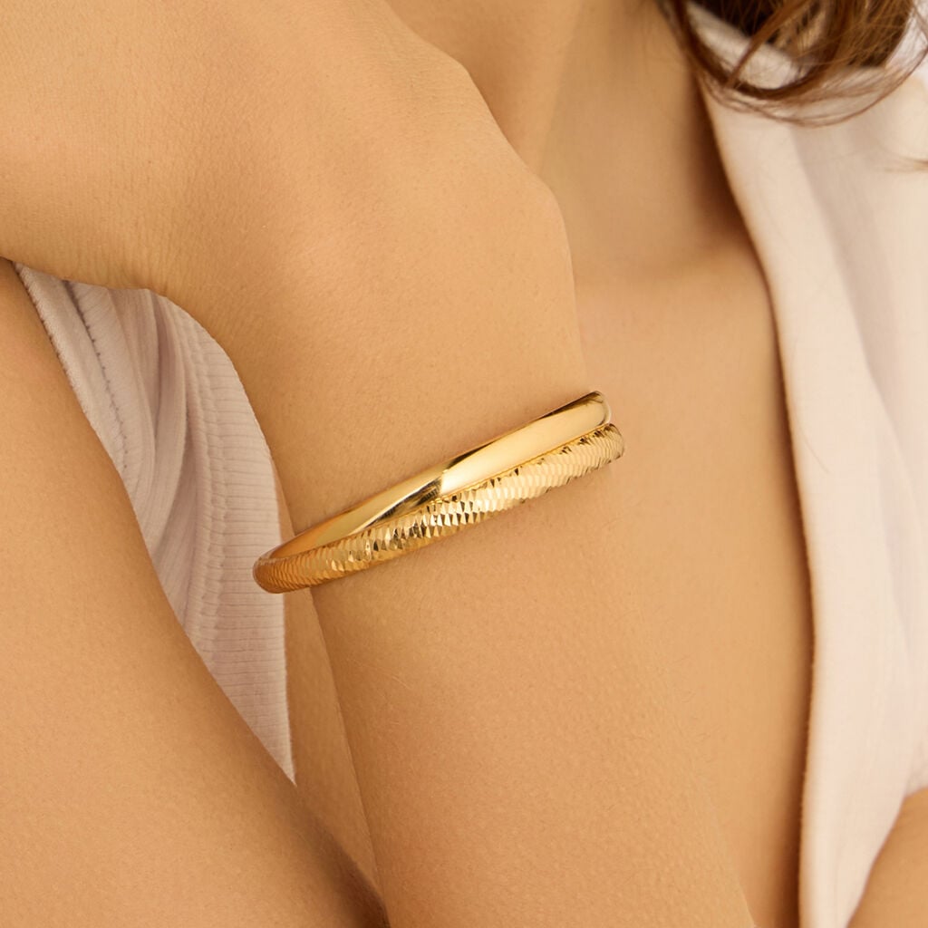 Bangle Silver Collection in argento dorato
