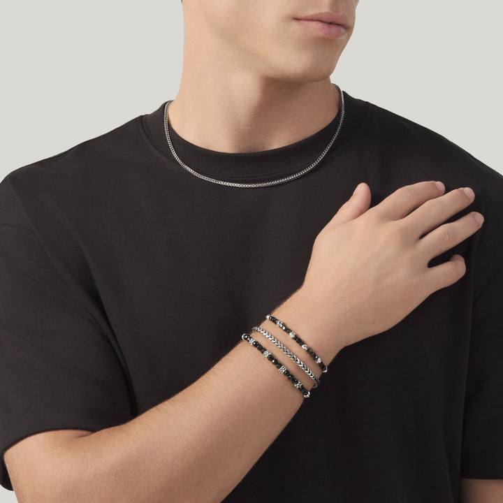 Bracciale Spinello Nero Borchie