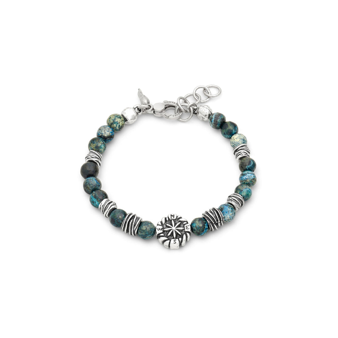 Bracciale Rosa dei Venti Diaspro Verde