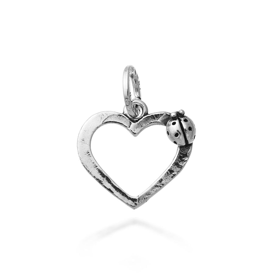 charm cuore coccinella