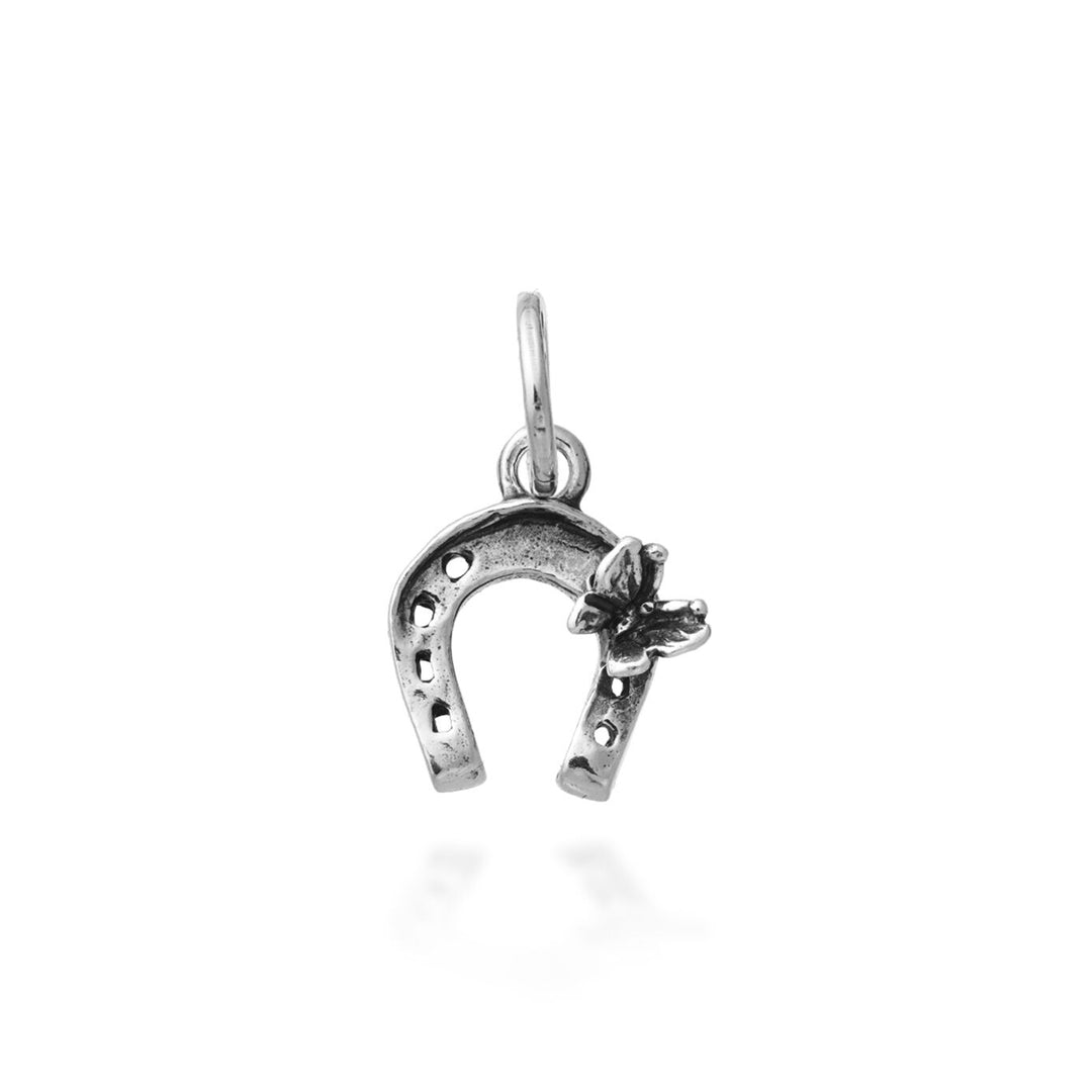 charm ferro di cavallo farfalla