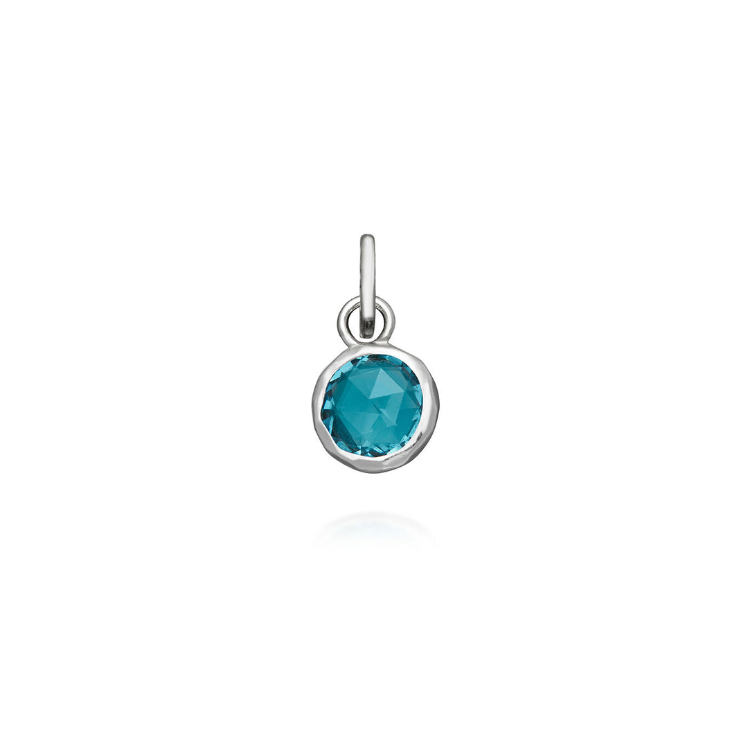 mini charm crystal azzurro