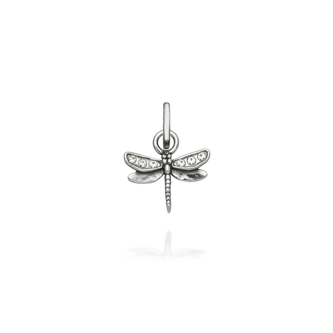 mini charm libellula crystal