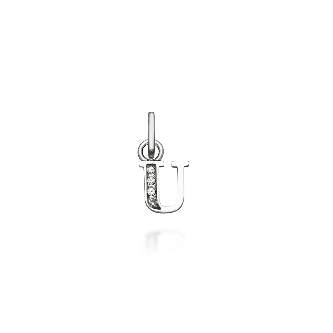 mini charm "u" crystal